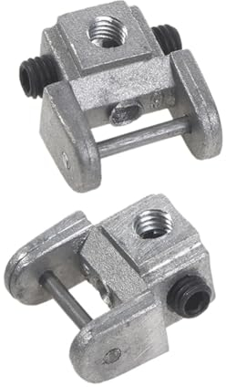 Gokoti Lot de 2 supports de lames de scie à chantourner - Kit de conversion - Adaptateur sans broche en métal - Supports de lame supérieure/inférieure