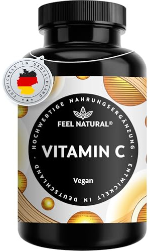 Vitamin C – 180 Tabletten – hochdosiert mit 1.000mg pro Tablette – Vitamin C als L-Ascorbinsäure – vegan – in Deutschland entwickelt & laborgeprüft