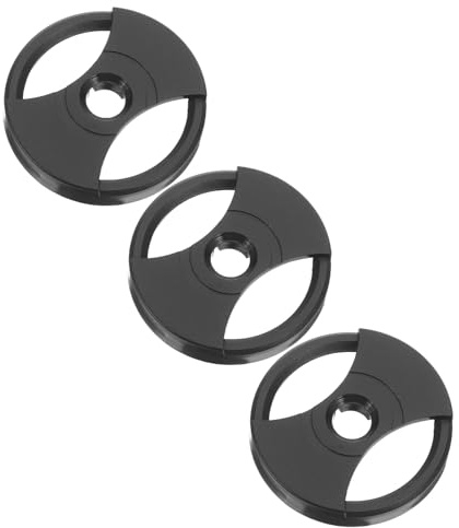 SMASOLO 3 Adattatori per Giradischi in Plastica Nera da 7 Pollici per Dischi in Vinile da 45 Giri, Adattatore Centrale per Mandrino Installazione Rapida, Accessori per Giradischi