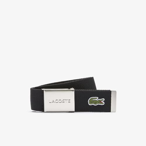 Lacoste Herren Rc2012 Gürtel, Schwarz (Noir 166), 95 (Herstellergröße: 110)