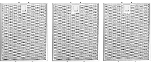 AllSpares Metallfilter (x3) für Dunstabzugshauben geeignet für Bosch, Siemens, Neff, Constructa und Viva 00353110/353110 (310x250x7mm)