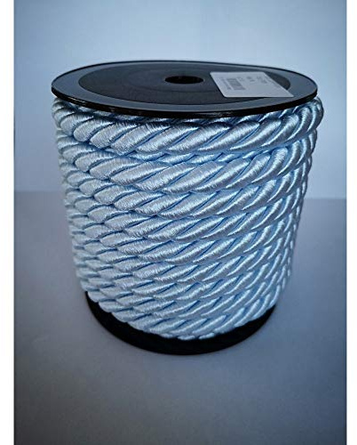 Rulle 10 m Diameter 10 mm färg SOCKERPAPPER - Flätad sladd tillverkad i Italien - Sladd, rep, dekorativa beslag, repband för kreativ DIY