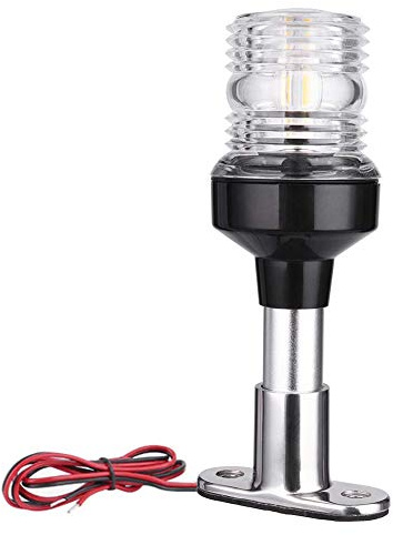 Lumière de Navigation Bateau Feu de Navigation 360 ° LED Blanche 12v Feu de signalisation pour Bateau à Voile Ancre De Lumière pour Bateaux Yacht Lumière Étanche Ip65