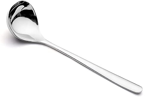FSSTUD Stainless Steel Mini Soup Spoons - Deep Sauce Ladle for Cooking Tools
