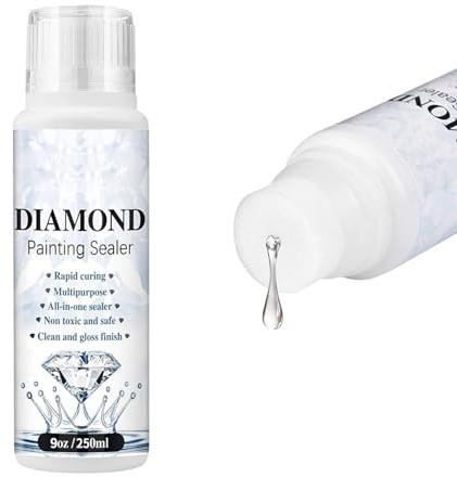 Sigillante per pittura a diamante, 120 ml, tenuta permanente e sigillante trasparente per pittura a diamante e colla puzzle, accessori fai da te per pittura e pittura sigillata