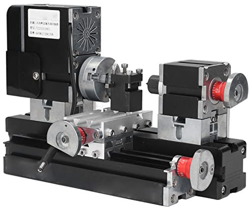 Kaufpart 12000RPM Máquina de torno micro de alta potencia Torno giratorio de metal con portabrocas 100‑240V(EUR)