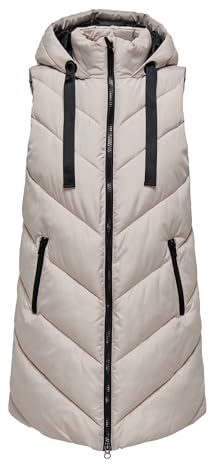 JACQUELINE DE YONG Jdyskylar Chaqueta acolchada con capucha OTW Noos, Chateau Gray/Detail:black, L