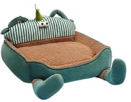 LOSTIS Haustierbett Hundebett Orthopädisches Haustierbett für große und mittelgroße kleine Hunde, Abnehmbarer und waschbarer Bezug Katzenbett Tierbett (Color : B, Size : 55 * 45 * 24cm)