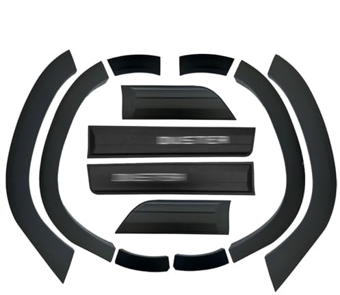 Axenture For Dacia Duster 2018-2023 ABS Fender & Door Moulding Body Kit Off-Road Model 12 Pcs