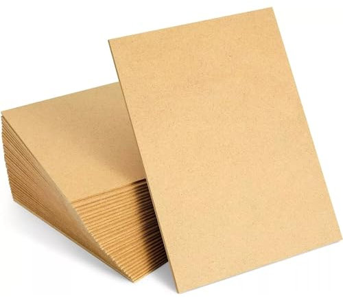Cobenga 50 Piezas Tableros de Madera MDF A5 para Manualidades, Reemplazos de Hojas de Madera de Tablero de Fibra de Densidad Media de 2 mm, Tablero de Artista Tablero de Arte para Grabado Láser