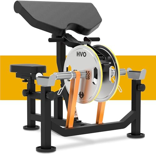 HVO Curlbank Biceps maskin Bicepsbänk: 3-i-1 biceps träningsutrustning, armtränare, skottbank för hemmet, bicepsmakare, Preacher Curl Bench Bicep Curl Machine upp till 300 kg svart