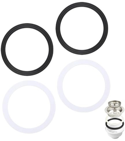 MOLZINY 4 Pezzi 110mm O Ring Rondella di tenuta Guarnizioni di ricambio per anelli di tenuta da Plug Sink Guarnizione gomma Anelli in gomma Kit di tenuta assortiti per rubinetto Lavandini Bacino Plug