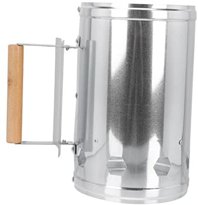 Milisten Secchio Accendifuoco Rapido per Barbecue, Stufa a Carbone Portatile per Grigliate All'aperto, Campeggio e Giardino, Combustione Uniforme Senza Liquidi Infiammabili