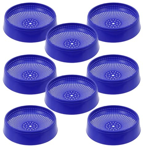 BESPORTBLE Ciotole di Plastica per Nidificazione di Piccioni Set da 8 Pezzi Base Antiscivolo, Ciotola per Nido di Piccione Versatile per Allevamento e Deposizione Sicura di Uova, Accessorio
