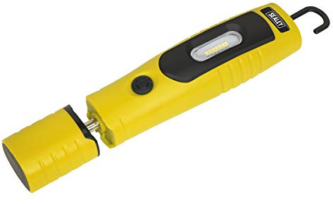 Sealey Led3602Y Rechargeable 360? Inspection Lamp 7 SMD + 3W Led Yellow Li-Ion