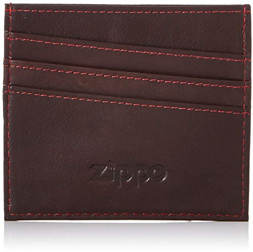 Zippo Kartenetui - Leder - Braun - Kreditkartenetui für Damen und Herren - 5 Kartenfächer