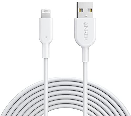 Anker iPhone Ladekabel Powerline II iPhone Kabel 3m Lightning Kabel, für iPhone 14/13 / 12/11 / X/XS/XR/SE / 8 Plus / 7/6 und mehr (Weiß)