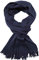 Rotfuchs Strickschal einfarbig dunkelblau marine modisch reine Wolle 180 x 24 cm