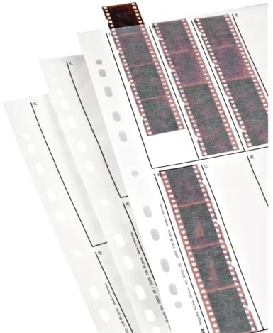 HAMA Pqt de 25 Pochettes Papier cristal pour négatifs (24x36 mm) 10 bandes x 4 nég