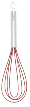 Cuisipro, Frusta da Cucina Piatta, in Silicone, 25,4 cm, Acciaio Inox (Edelstahl)