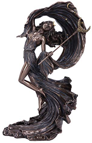 Nemesis Now Figurine Nyx déesse Grecque du Ciel étoilé Bronze 27,5 cm