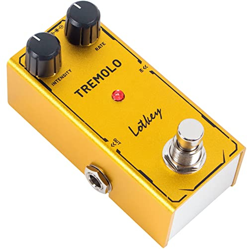 Lotkey Tremolo Pedal, Electric Guitar Effects Pedals Mini Single Type DC 9V True Bypass