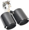 Auspuffrohr Auto Carbon Faser Glänzend Schalldämpfer Spitze Y Form Doppel Ausgang Auspuffrohr Schalldämpfer Düse Dekoration Universal Edelstahl W222 Spitze Auspuffblende (Farbe : 76MM IN -102MM OUT)