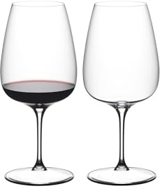 Riedel Grape Cabernet/Merlot vinglas 2-pack | Platt botten, cocktailvänlig, diskmaskinssäker
