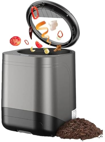 SONLED Compostador eléctrico de Cocina, compostador de residuos de Cocina, Capacidad de 2,5 litros, Convierte los residuos de Alimentos en Fertilizante seco para Plantas, Ayuda a Salvar la Naturaleza