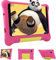 MUJENYZ Kids Android 13 Tablet - 7 Inch, 5GB RAM, 32GB ROM, Parental Control, Dual Cameras, 1024x600 HD IPS Screen, Bluetooth Wifi, With Case (Pink)
