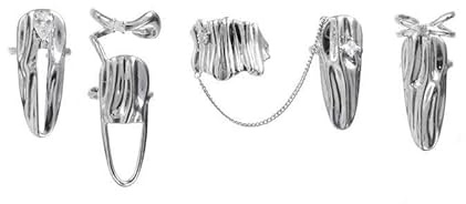 5 anillos de uñas para mujer, apertura ajustable, accesorios para decoración de uñas, joyas para uñas y punta de dedo (5 unidades, plata)
