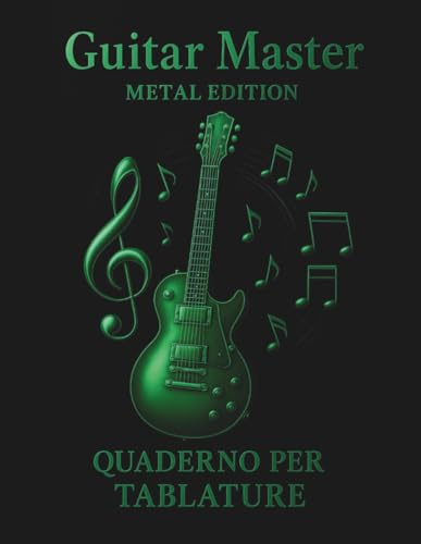 Guitar master - Metal edition: Quaderno per tablature (Guitar Master - Tablature Series)