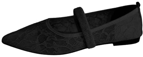 Ballerinaskor, dam, Mary Jane-skor, eleganta ballerina, skor, remballerina, spets, bröllop, brudskor, dansskor, platta skor, damskor kläder, loafers tofflor, fritidsskor