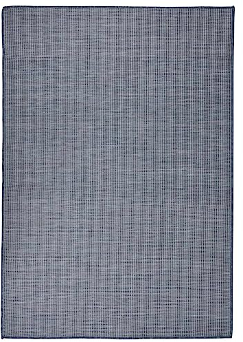 vidaXL Outdoor Teppich Flachgewebe Witterungsbeständig UV-beständig Außenteppich Balkon Terrasse Garten Swimming Pool 160x230cm Blau
