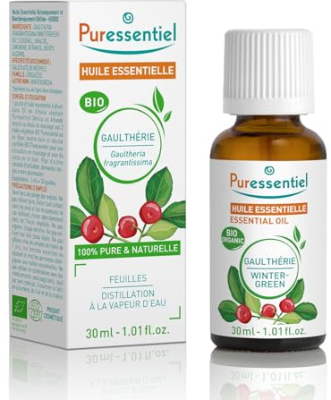 Puressentiel Huile Essentielle Gaulthérie HEBBD BIO 30 ml | Huile essentielle 100% pure et naturelle HEBDD Juniperus communis. Contribue au confort musculaire