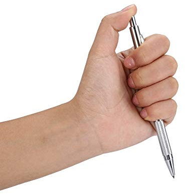 Tissting Stylo à Tracer en Carbure, Pointe en Acier au Tungstène pour Gravure Précise, Compact et Léger, 2 Couleurs, Alliage pour Verre, Métal, Bois, Céramique pour Artisans et Bricoleurs