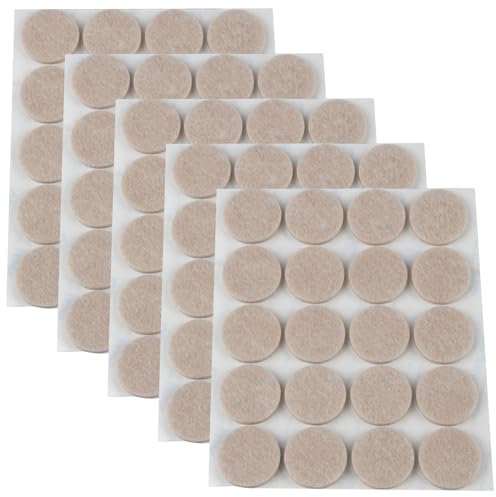 100Pcs Furniture Pad, Self Adhesive Chair Furniture Felt Pads for Furnitures Feet, Round Furnitures Pads for Protecting Hardwood Floors