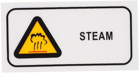 MAGICLULU Adesivi Avviso Superficie Calda in Pet Impermeabili Per Macchinari Industriali Etichette Alta Temperatura Vapore Segnaletica Sicurezza Ustioni Per Ambienti Di Lavoro