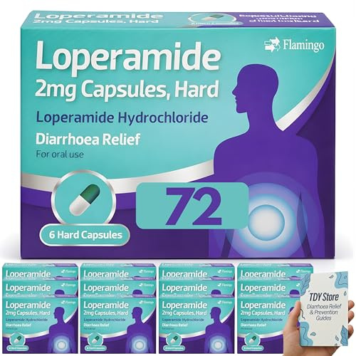 72 Diarrhoea Relief Capsules (12 Boxes), TDY Bundle Including Diarrhoea Causes & Relielf Guides + Stool Chart & Recording Chart - 12 x 6 - Anti Diarrhoea Tablets