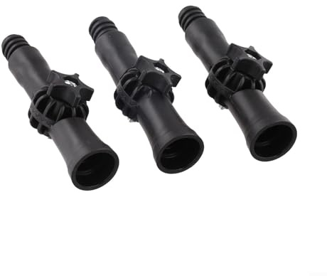 Joint articulé avec tête pivotante à 270 degrés pour tiges télescopiques et outils de nettoyage, convient pour les rouleaux de peinture et les applications de nettoyage de fenêtres (3 pièces)