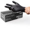 LANON 6 Mil Schwarz Nitrilhandschuhe, Lebensmittelecht Einweghandschuhe Extra Stark, Texturierte Fingerspitzen, Puderfrei, Latexfrei, 100 Stück Box, L
