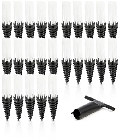 Sport-Thieme Markierhilfe Pro | UV- und witterungsbeständig | 25er-Set inkl. Eindreh-Werkzeug | Ganzjährig nutzbar | Einfache Installation