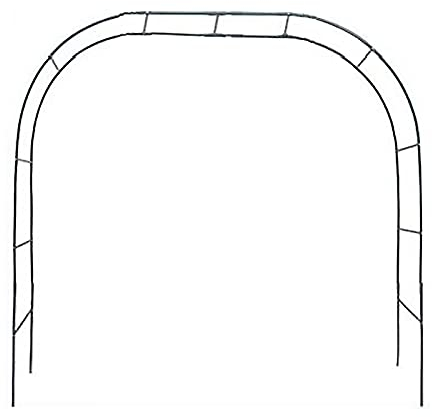 RNCOZE Arco da giardino per piante rampicanti, ferro, nero, 190 x 38 x 200 cm/230 x 38 x 200 cm