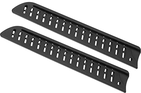 PATIKIL PP Seguridad Cuchillo Funda Mangas para 8 Pan Cuchillo, 2 Paquete Cuchillos Filo Guardia Hoja Protector Universal Cuchillo Funda Portátil para Cocina, Negro