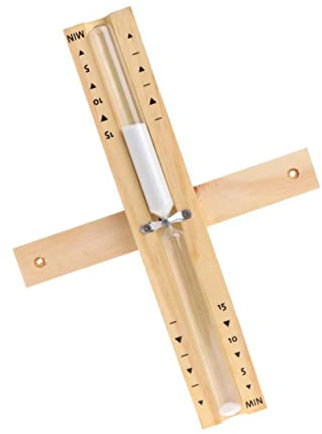 Mipcase Minuterie Murale en Bois Et Verre pour Sauna Minuterie De 15 Minutes Design Élégant À Suspendre Au Mur Kaki