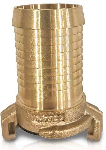 PipeSan Raccordo Rapido in Ottone Sistema Geka 1 1/4'' – Attacco Filettato o Raccordo Tubo da Giardino – Compatibile Gardena e Adattatore Rubinetto – Idoneo Acqua Potabile – Antiperdita