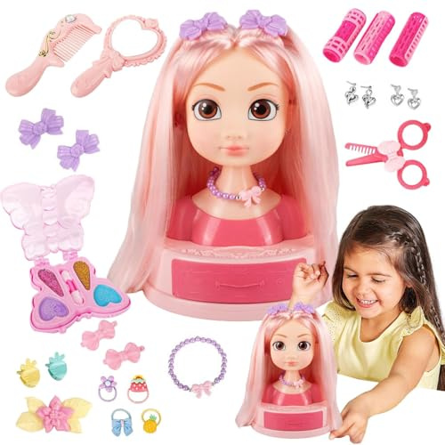 Juego de estilista de belleza para niños | Juego de peluquería para niñas pequeñas | Juego interactivo para padres e hijos Viajar en casa
