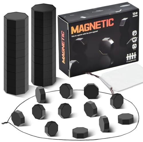 Embravfire Magnetiskt schackspel pedagogisk strategi schackset med 20 st schack, manuell, bärbart magnetiskt schack för nyårsafton festtillbehör festtillbehör för familjesammankomster resor