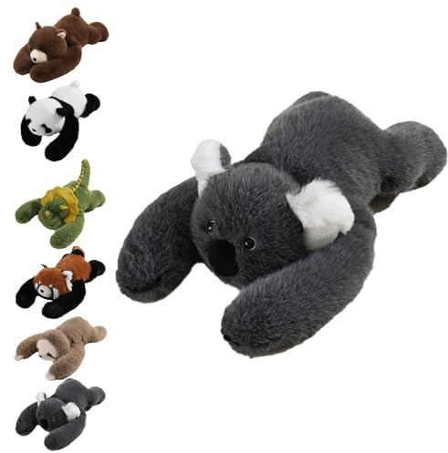 Weighted Stuffed Animal - Cuscino di peluche ponderato – Panda/Orso bruno/Koala/panda rosso/bradio/dinosauro, 30 cm, morbido cuscino decorativo per la cameretta dei bambini, regalo (koala)