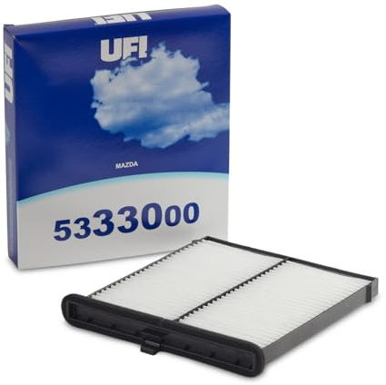 UFI Filters, Filtro Abitacolo Antipolline 53.330.00, Filtro Abitacolo per Ricambio, Adatto a Auto, Applicabile su Diversi Modelli Mazda CX-5, Mazda3, Mazda6